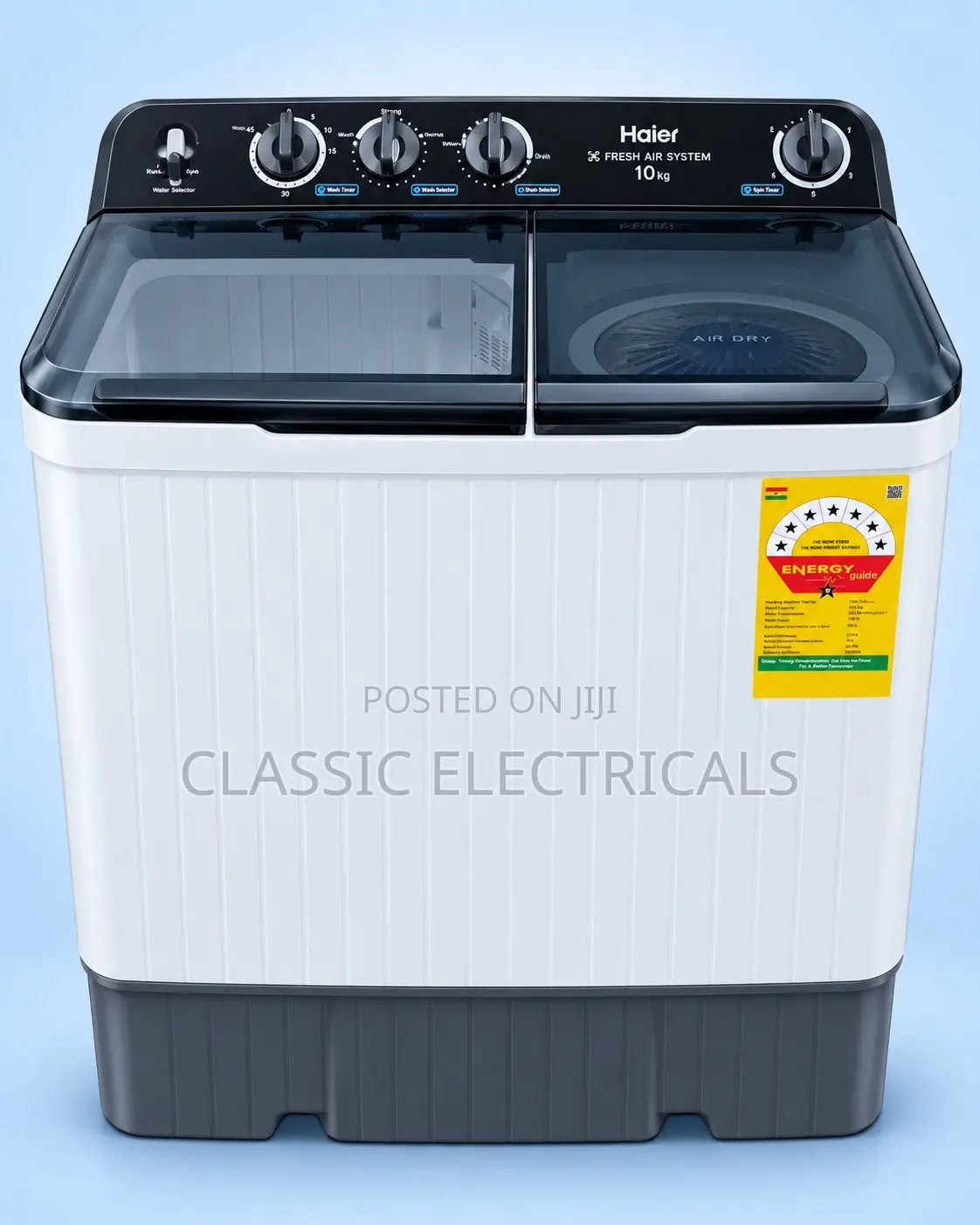 Haier 10kg Twintub Washing Machine Has Soak Option Function Available