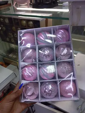 Christmas Balls Size 6cm Set Have 12pcs Colors as Per the Photo