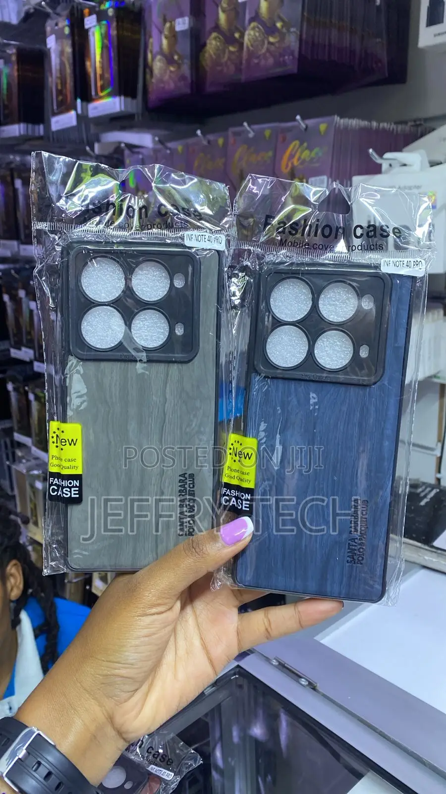 Santa Barbara Leather Finish Back Cases for the Infinix Note 40 Pro.