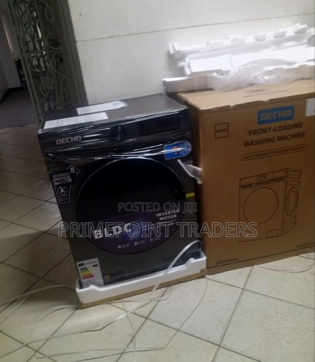 Decho 8KG Front Loading Washing Machine Reliable Home Laundry Solution - main view