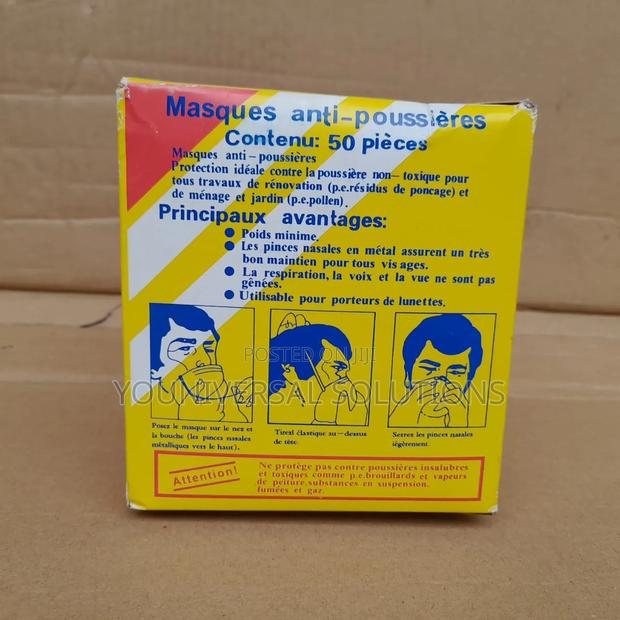 Dust Mask Yellow Box Available - main view