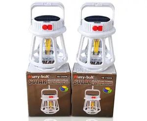Hurry Bolt HB-V300W Solar Emergency Rechargeable Camping Lantern Lamp