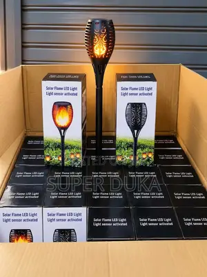Solar Flame LED Torch Garden Pathway Light Sensor Outdoor Lawn Lamp