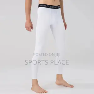 White Running/Gym Compression Leggings