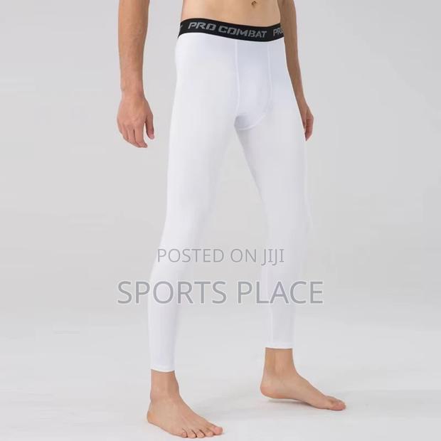 White Running/Gym Compression Leggings