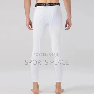White Running/Gym Compression Leggings