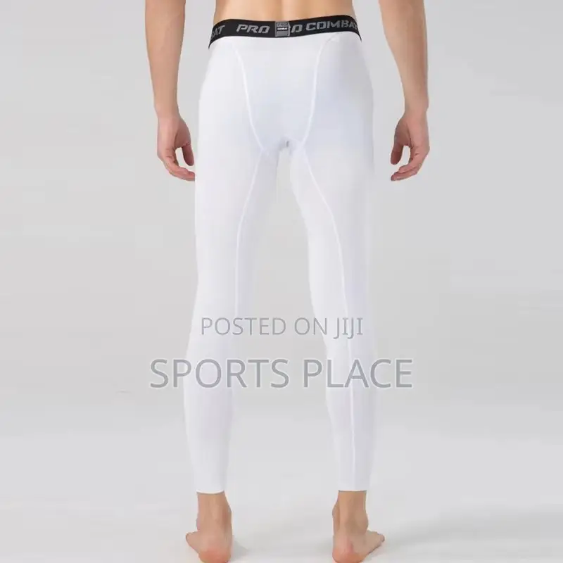 White Running/Gym Compression Leggings
