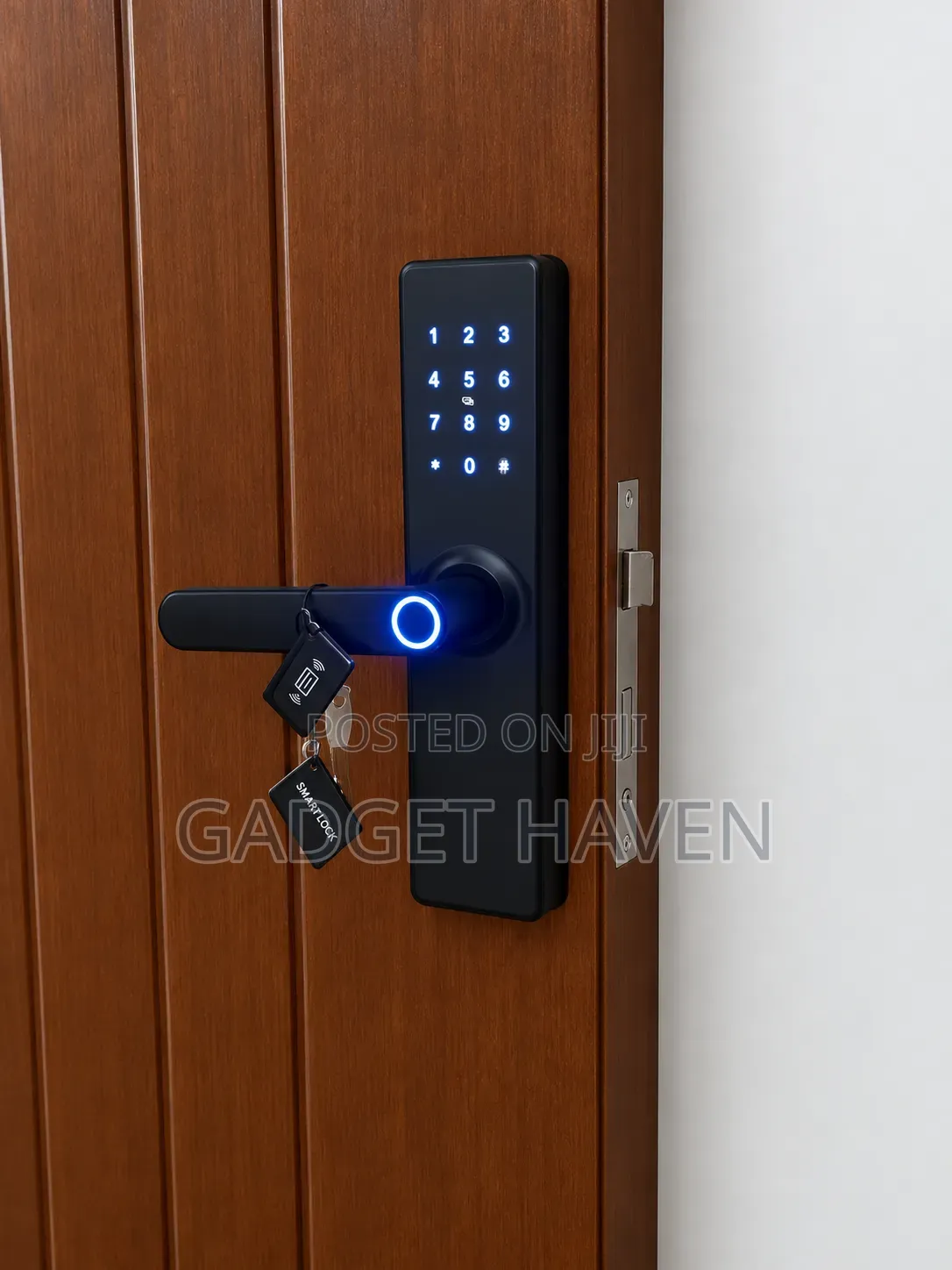 Smart Door Lock With Fingerprint,Pin Code and Key Unlocking Options