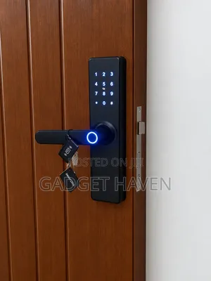 Smart Door Lock With Fingerprint,Pin Code and Key Unlocking Options