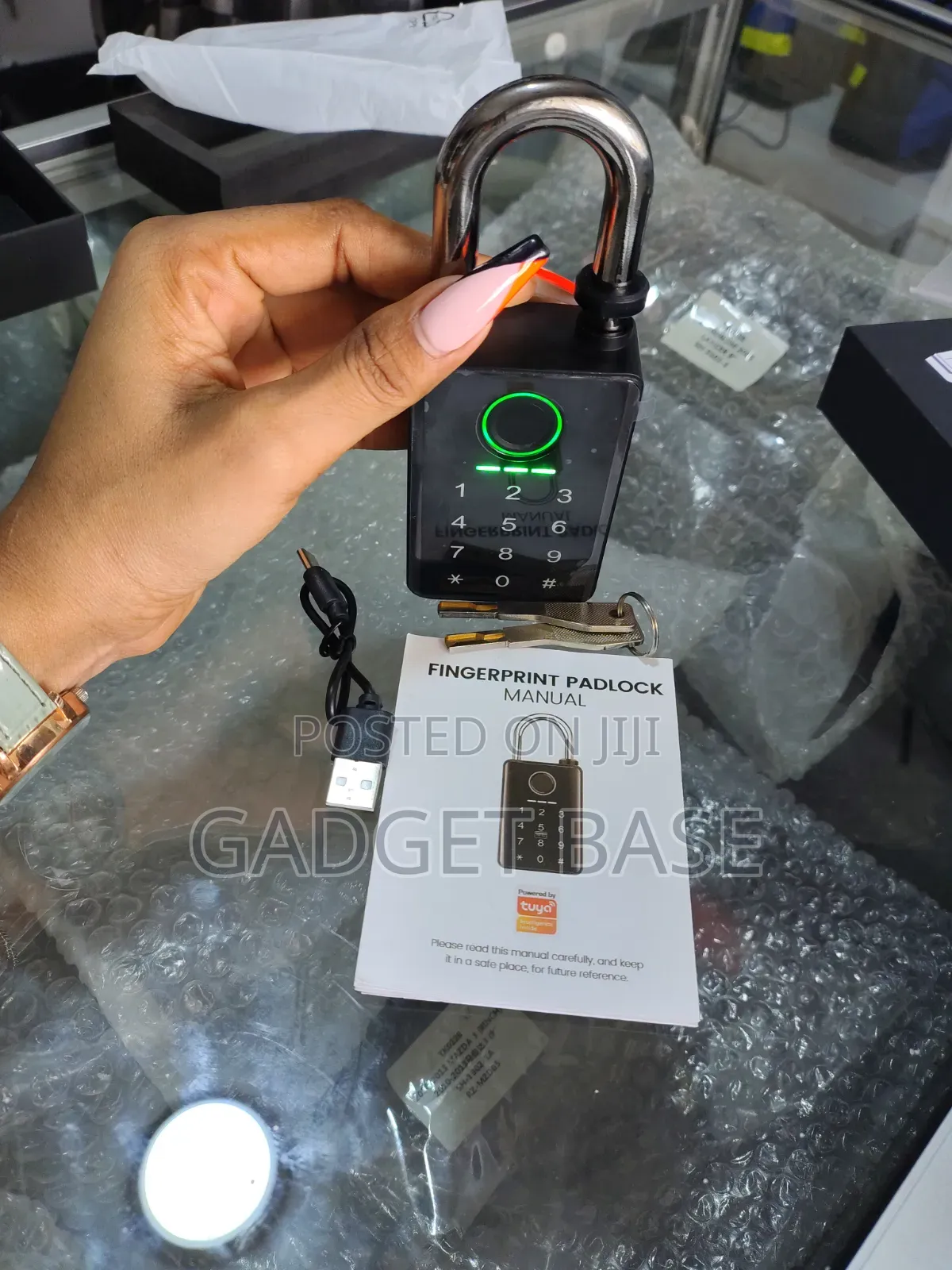 SJ103 Smart Fingerprint & PIN Code Padlock – Tuya App Control