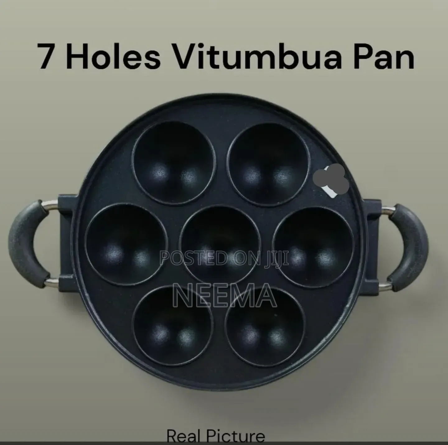 7 Hole Heavy Die Cast Vitumbua Pan