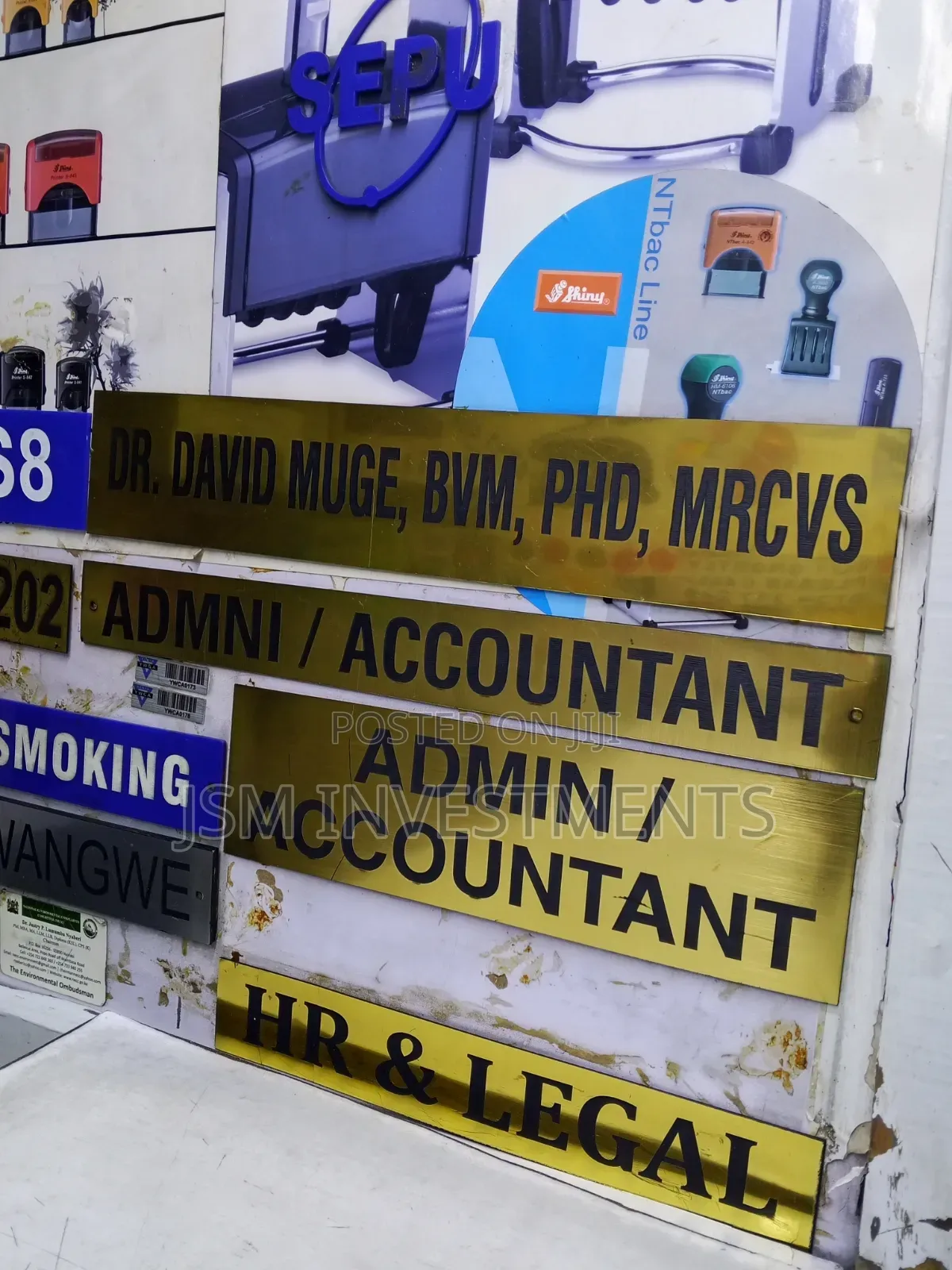 Engraved Door Signages