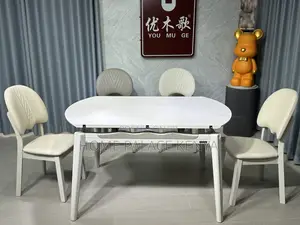 Dining Table; Space-Saving Extendable Dining Table for Homes