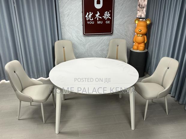 Dining Table; Space-Saving Extendable Dining Table for Homes - thumbnail 2