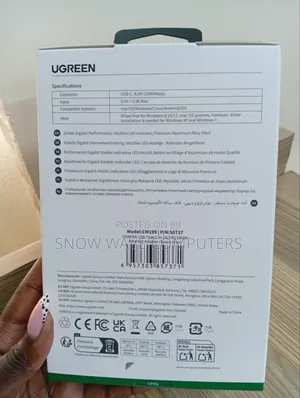 Ugreen High Speed Type C to Gigabit Ethernet Adapter 1000mbps