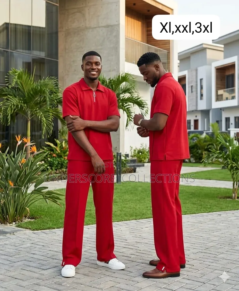 Men Two Pieces Relaxed Fit Casual Set