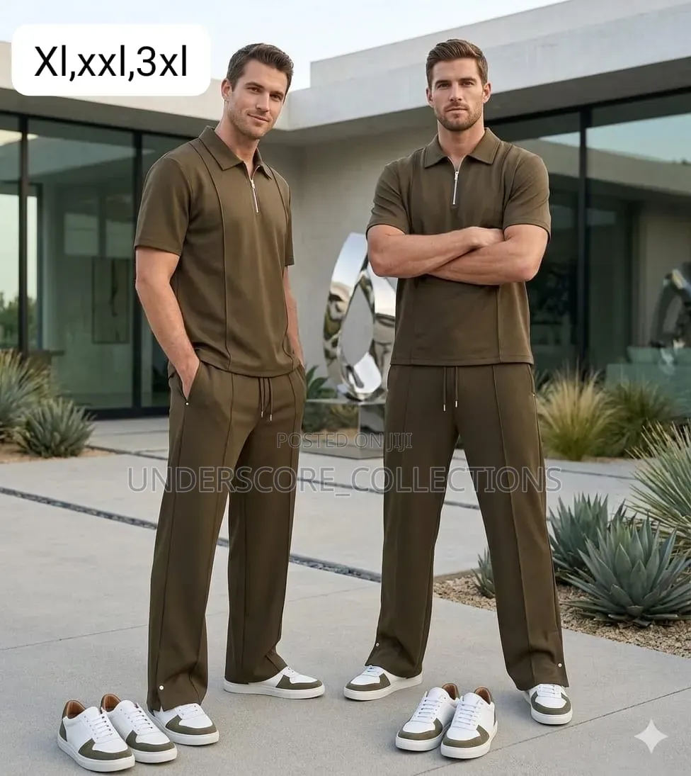 Men Two Pieces Relaxed Fit Casual Set