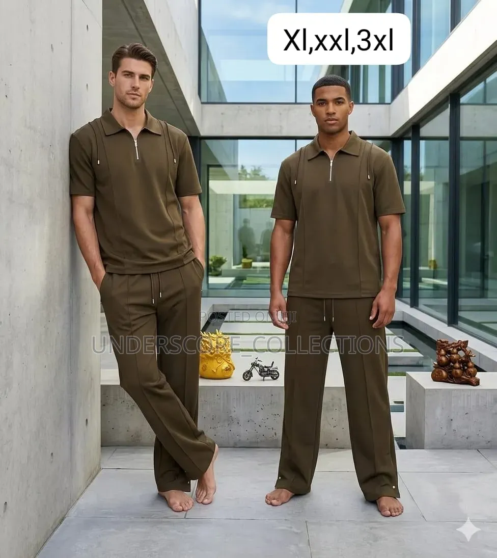 Men Two Pieces Relaxed Fit Casual Set