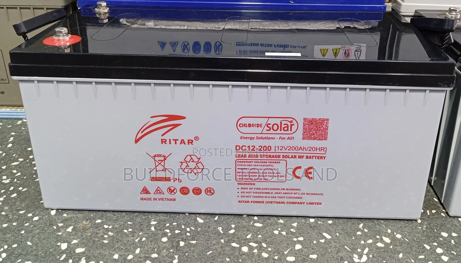 Ritar 12V 200Ah Deep Cycle AGM/GEL VRLA Battery