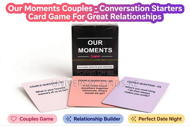 Our Moments Game Cards for Couples Conversation Bonding and Date Night