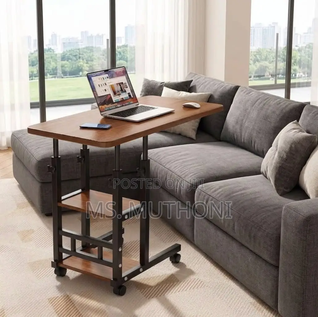 Mobile Standing Desk / Height-Adjustable Laptop Cart