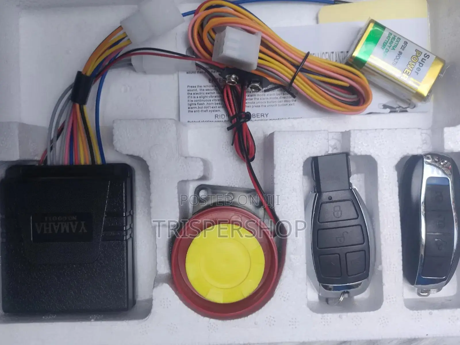 Yamaha Motorcycle Remote Control Alarm System.