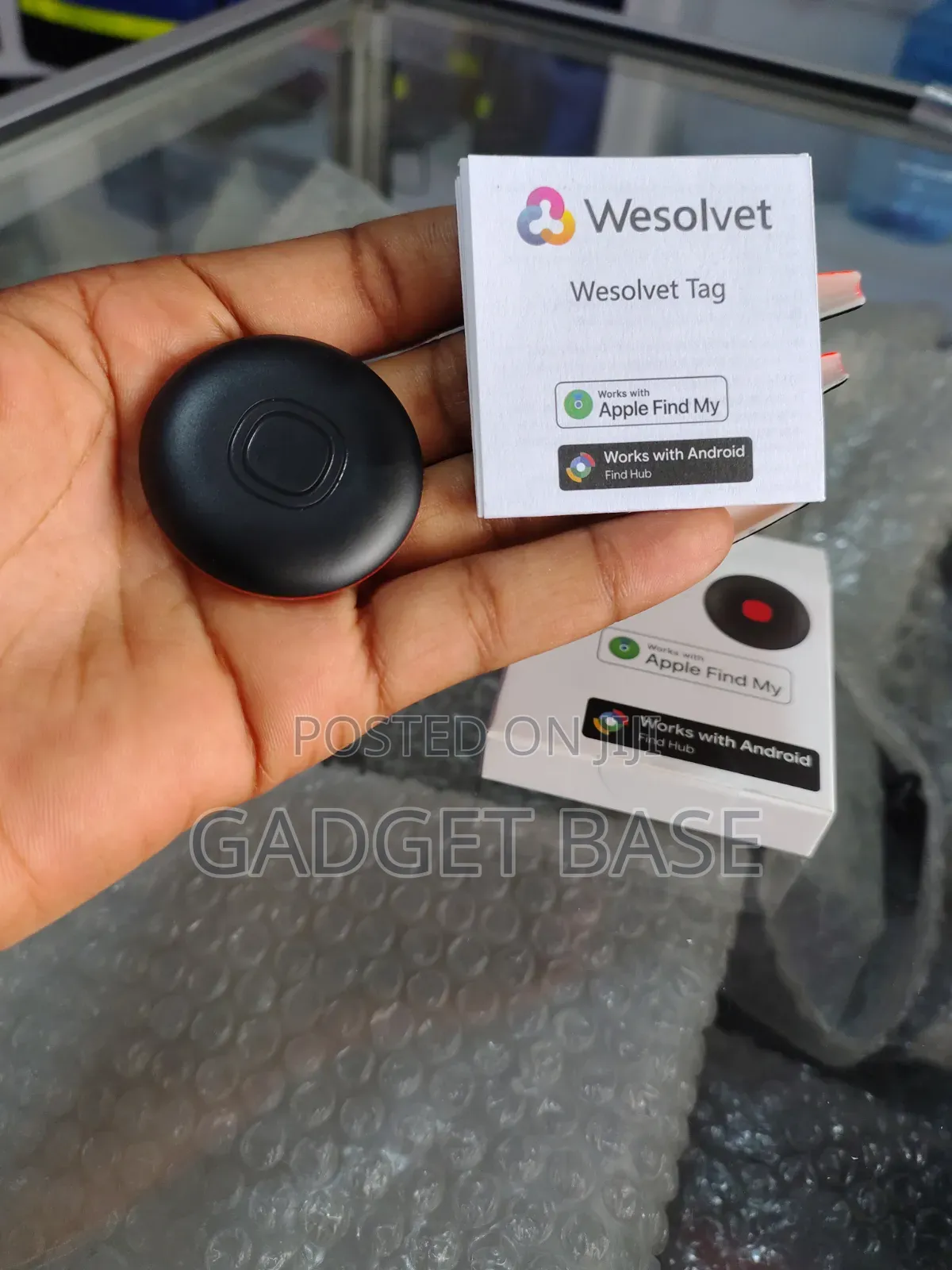 WESOLVET W Tag Tracker Device– Apple Find My & Android Find Hub