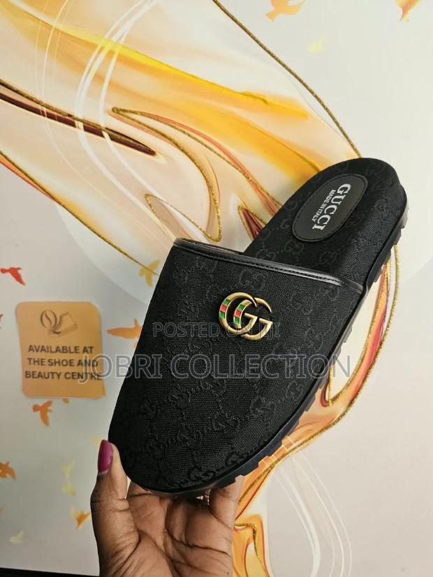 Black Gucci Clogs Sandals