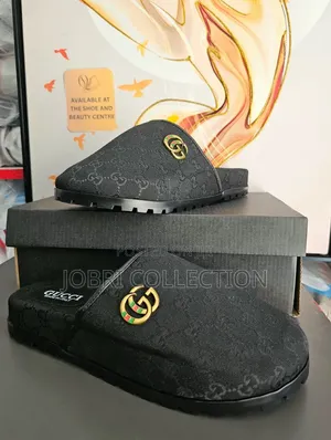 Black Gucci Clogs Sandals