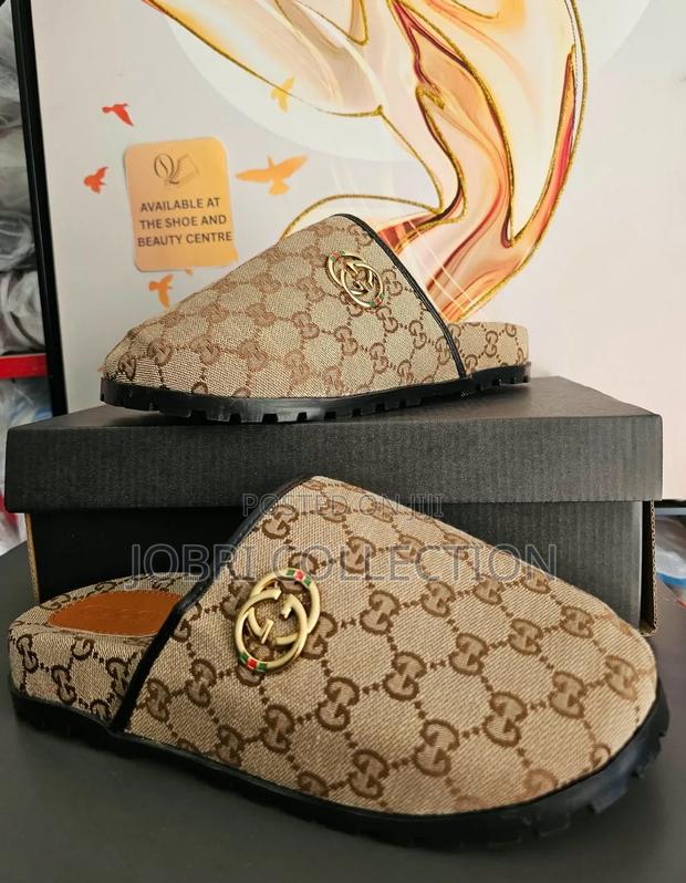 High Quality Brown Gucci Clogs Sandals