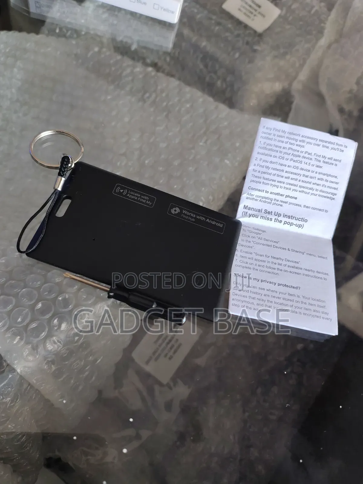 Smart Tracker Card for Apple Find My & Android Find Hub