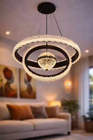 Hanging Crystal Chandelier – Elegant Ceiling Fixture