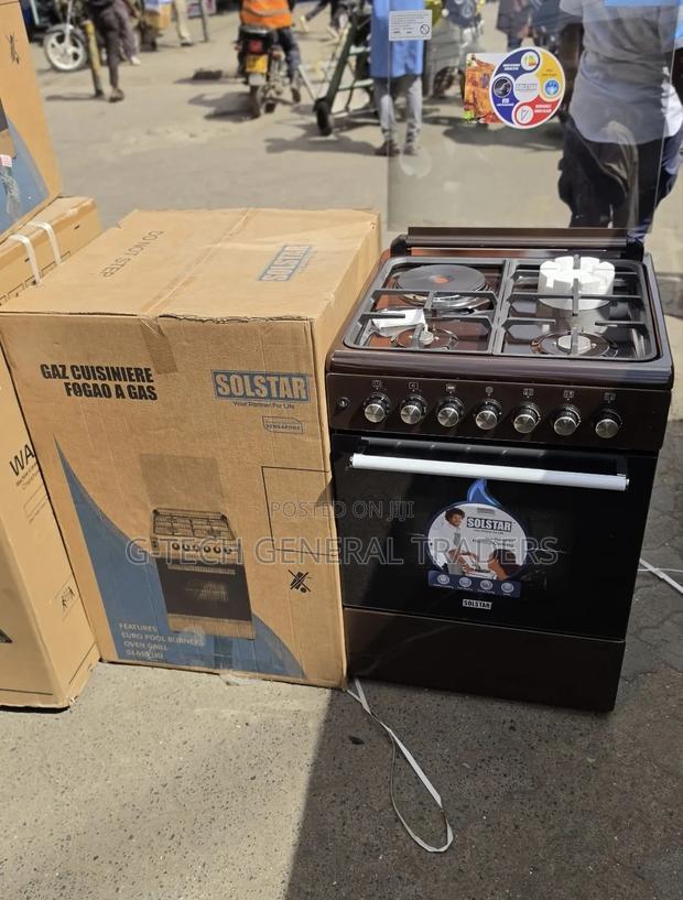 Solstar 3 Gas + 1 Electric 60×60 Cooker With Sensor - main view