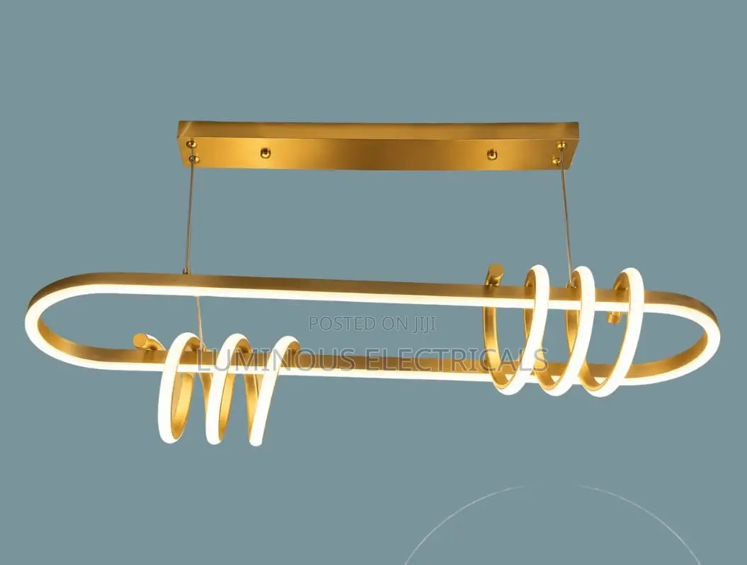 Modern Loop LED Hanging Chandelier Light for Living Room & Dining