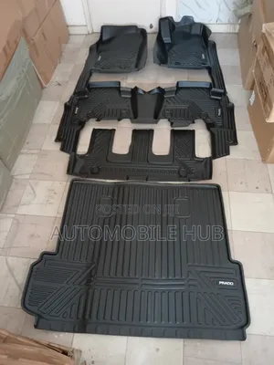 Toyota Prado LC150 Custom 5D Floor Liners + Cargo Trunk Mat Set