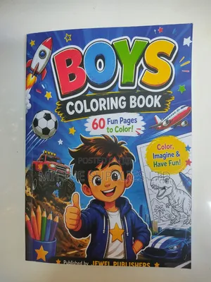 Toddler Boys Creative Colouring Book 21x29cm