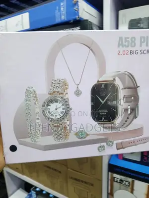 A58 Plus 2.02-Inch Smartwatch With Matching Quartz Watch