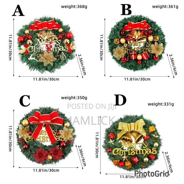 30cm Cypress Christmas Wreath –Cr - thumbnail 2