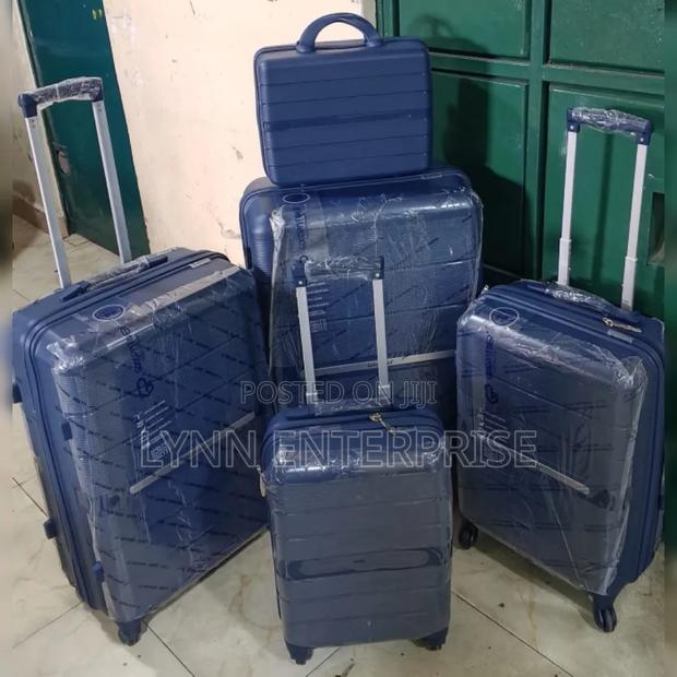 Fashion 5 in 1 Unbreakble Laxurious Rubber Suitcase Travel Bag 