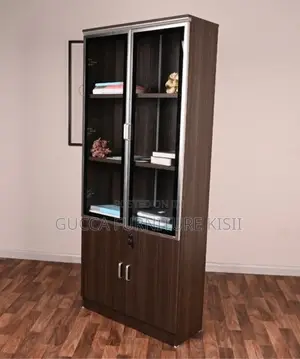 4 Door Executive Cabinet With Half Glass.