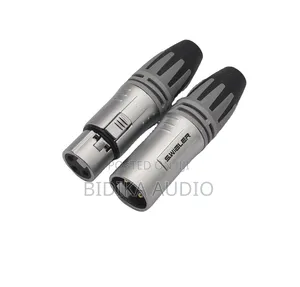 3-Pin XLR Male and Female Connector Gold Plate Pins Mic