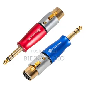 RASANTEK High End OEM ODM 24K Gold Plating 1/4" TRS