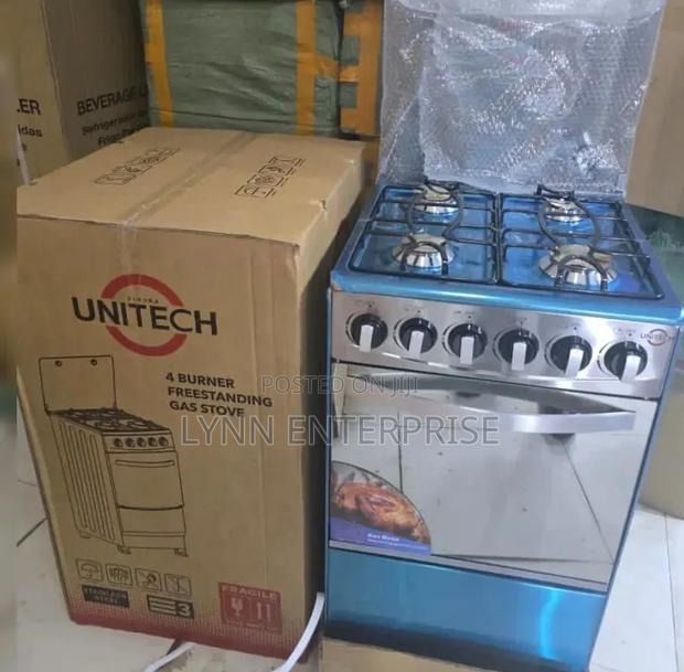 Silver 50*55 Unitech Full Gas Freestanding JET Autoignition Cooker