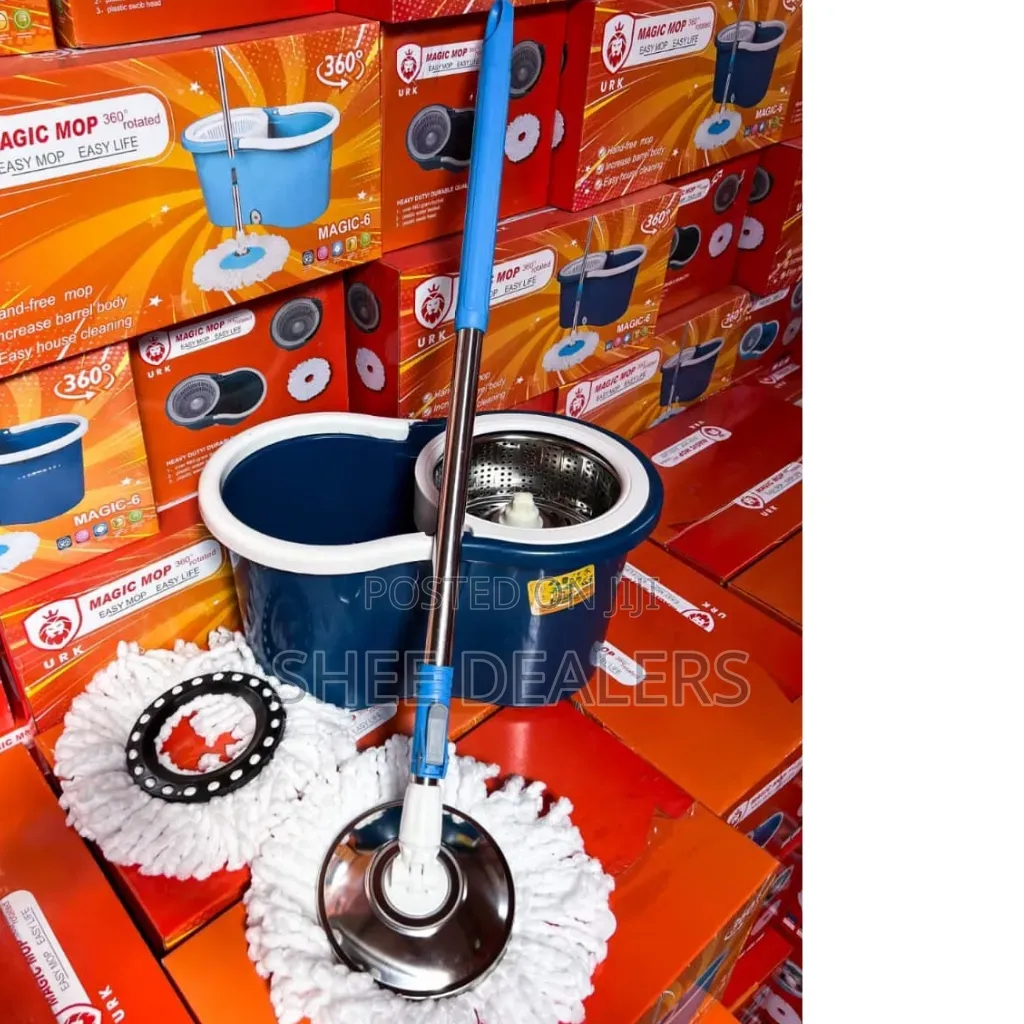 Restocked Metallic Spin Mop