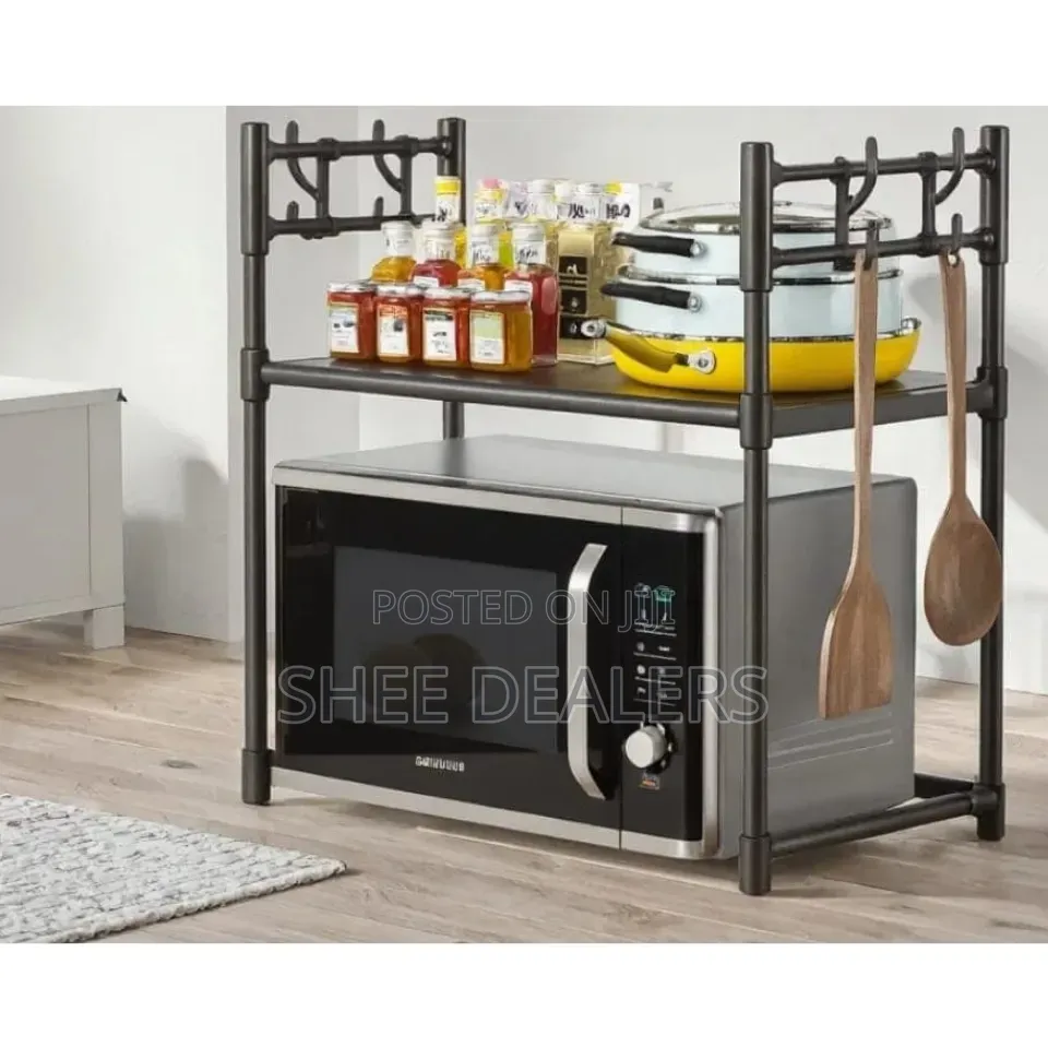 Microwave Shelf Condiment Organizer Single-Layer