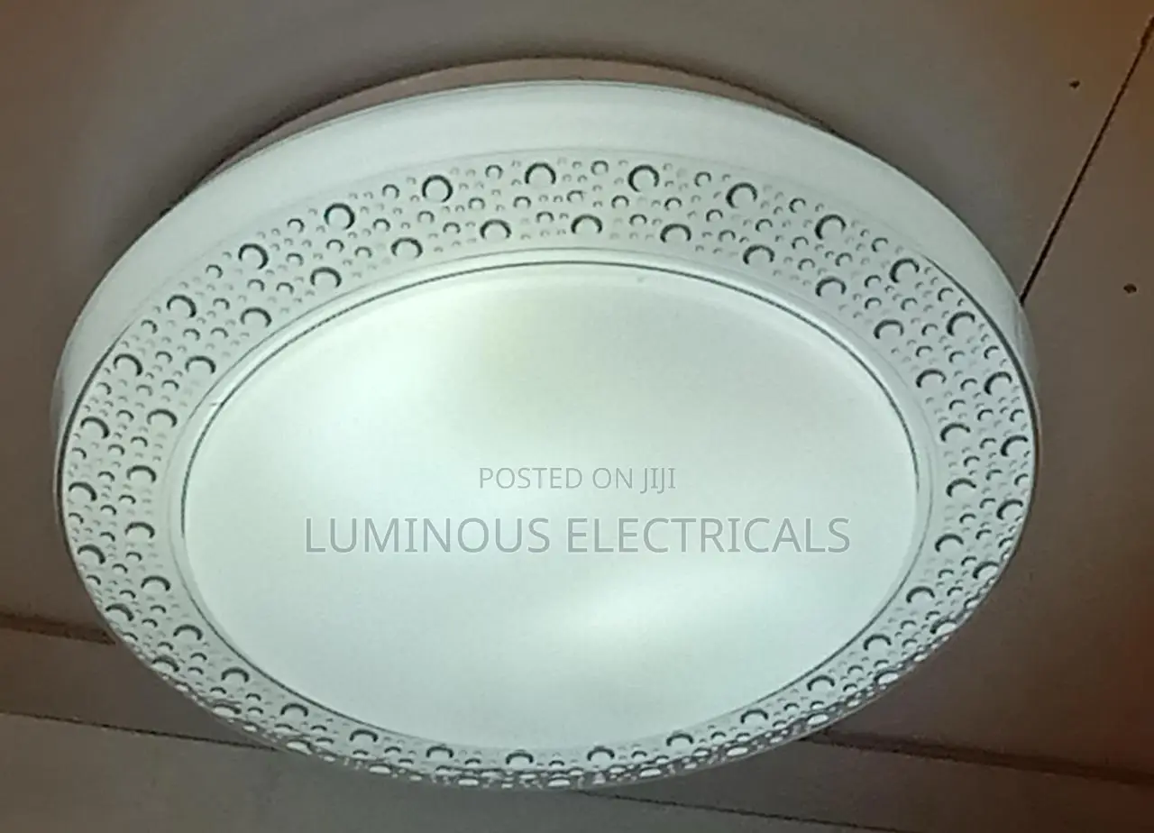 Sleek LED Full Moon Flush Mount Ceiling Light