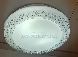 Sleek LED Full Moon Flush Mount Ceiling Light