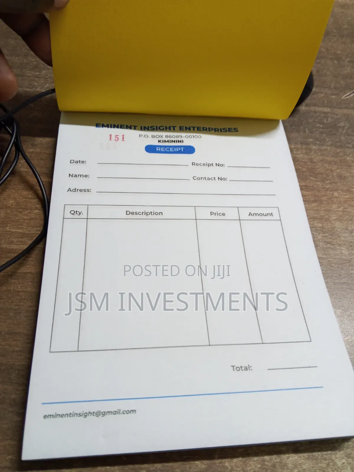 A5 Receipt Books