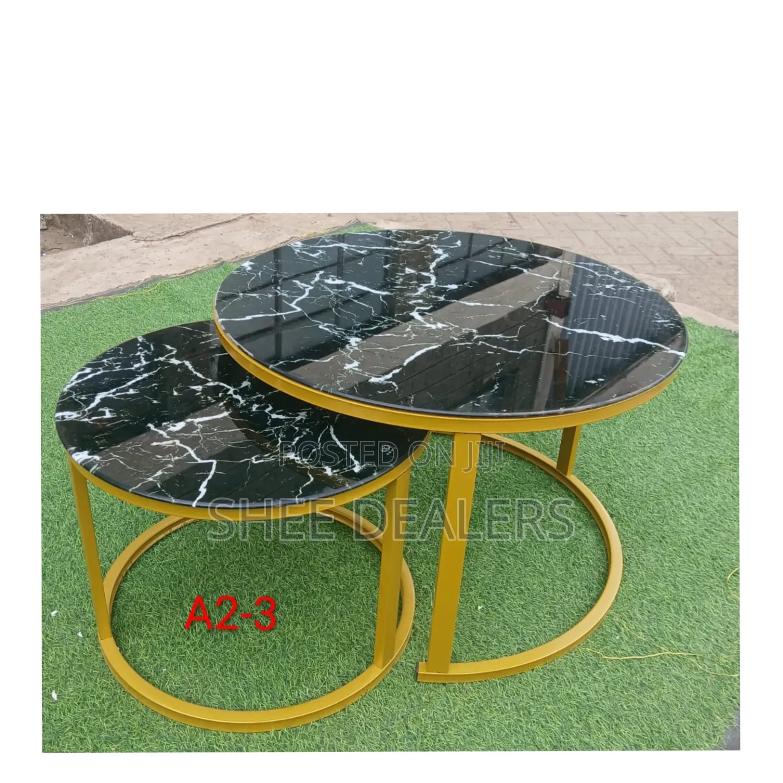 *Marble Nesting Coffee Table (Glass Effect)