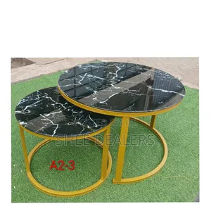 *Marble Nesting Coffee Table (Glass Effect)